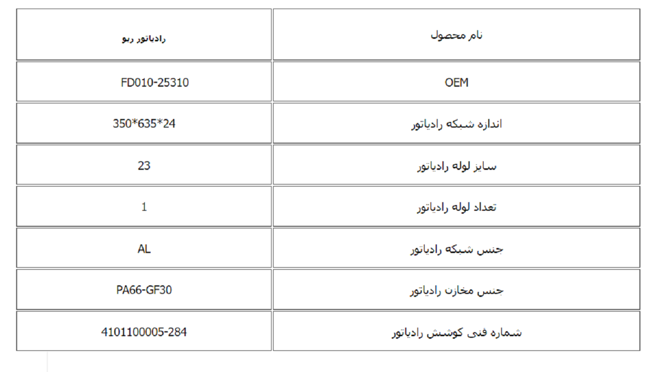 رادیاتور ریو کوشش رادیاتور - Image 3
