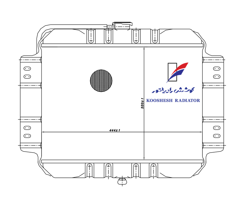 رادیاتور وانت مزدا 1600 کوشش رادیاتور - Image 2