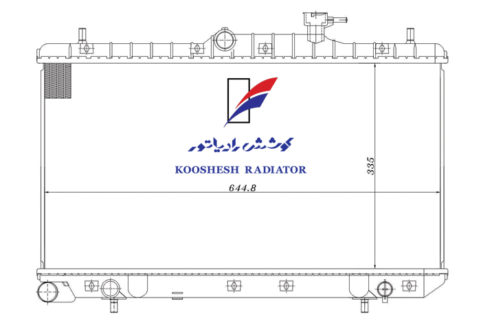 رادیاتور هیوندای ورنا 1600 اتوماتیک کوشش رادیاتور - Image 2