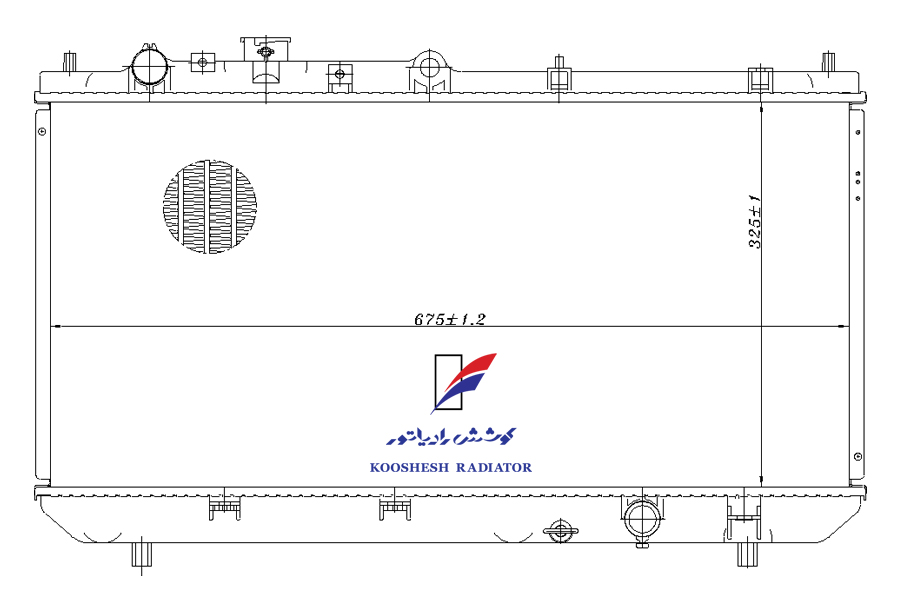 رادیاتور مزدا 323 اتوماتیك کوشش رادیاتور - Image 2