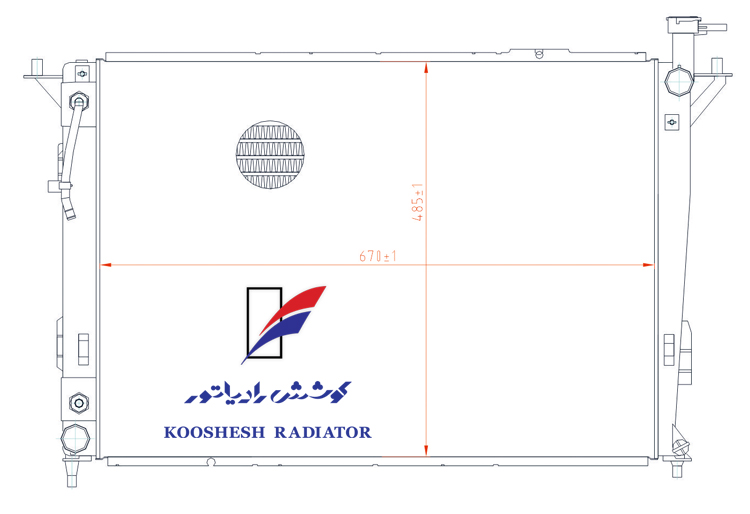 رادیاتور هیوندای سانتافه 3500 کوشش رادیاتور - Image 2