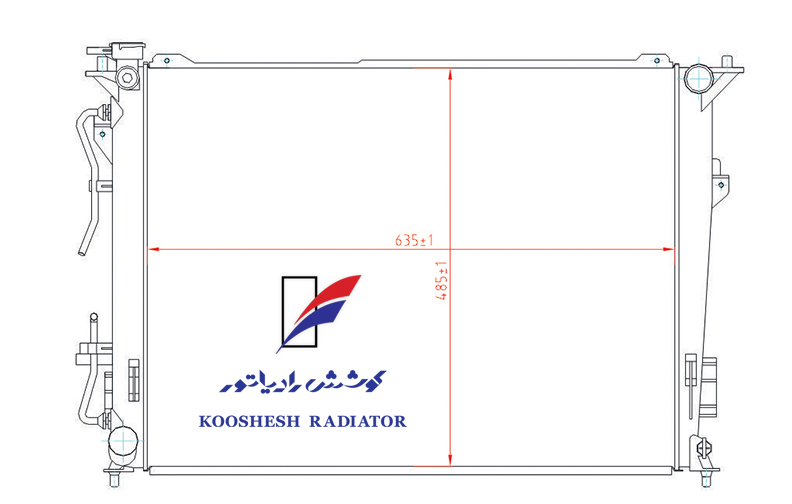 رادیاتور هیوندای آزرا گراجو / سوناتا YF کوشش رادیاتور - Image 2