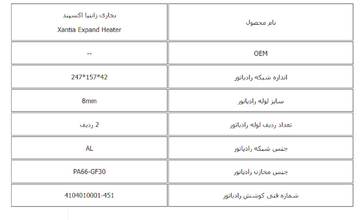 رادیاتور بخاری زانتیا کوشش رادیاتور - Image 3