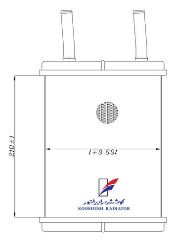 رادیاتور بخاری ولگا با لوله آبرو 18 کوشش رادیاتور - Image 2