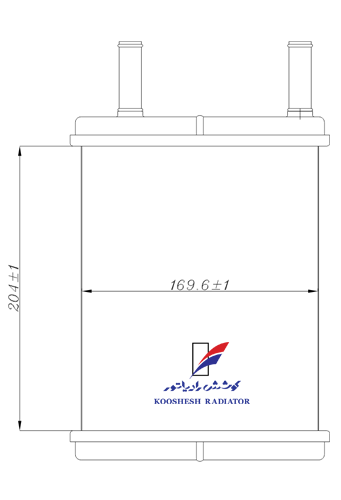 رادیاتور بخاری گازل 18mm کوشش رادیاتور - Image 2