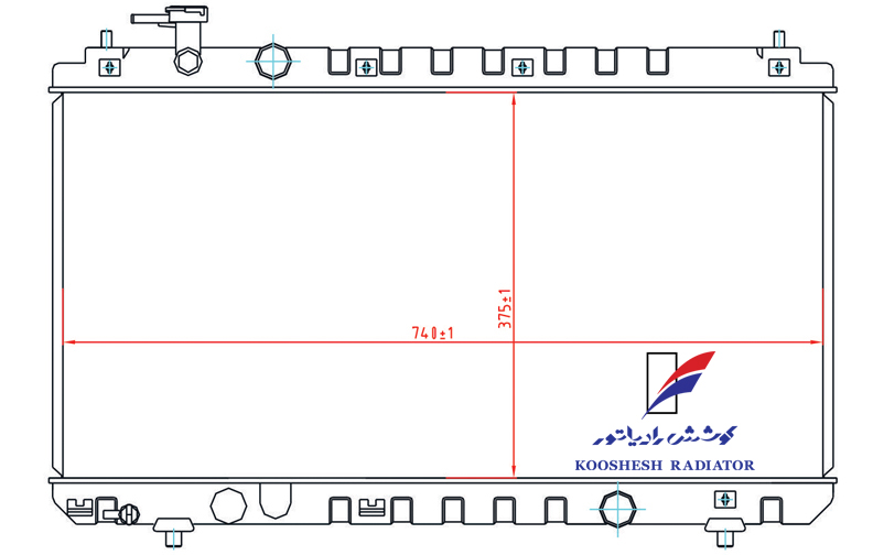 رادیاتور سانگ یانگ کوراندو کوشش رادیاتور - Image 2