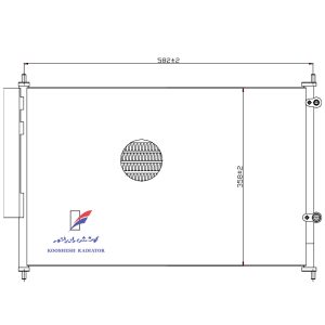 كندانسور آریو کوشش رادیاتور