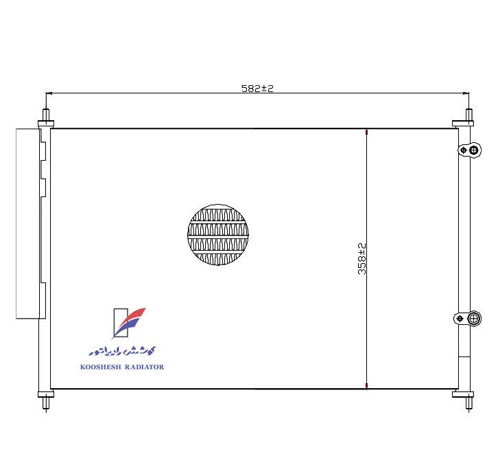 كندانسور آریو کوشش رادیاتور