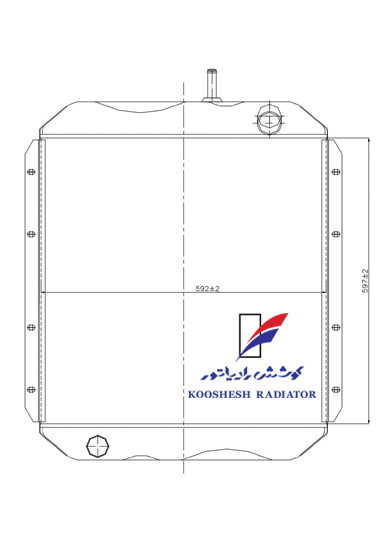 رادیاتور اتوبوس بنز 302 پرلوله یخچالی کوشش رادیاتور - Image 3