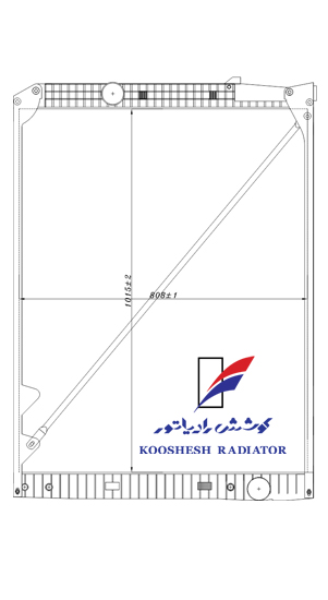 رادیاتور اتوبوس بنز اكتروس (معمولی) کوشش رادیاتور - Image 3