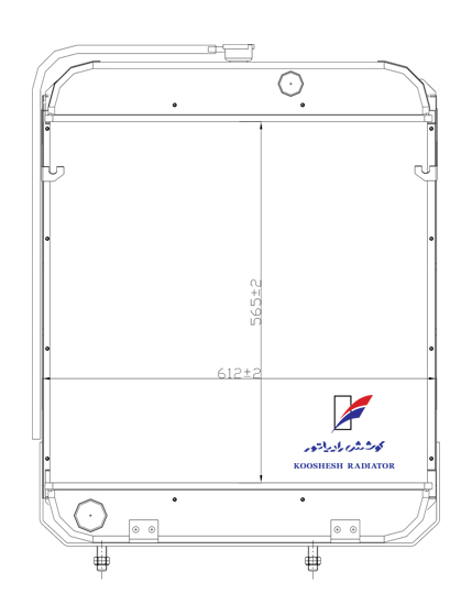 رادیاتور كمباین كاترپیلار کوشش رادیاتور - Image 2