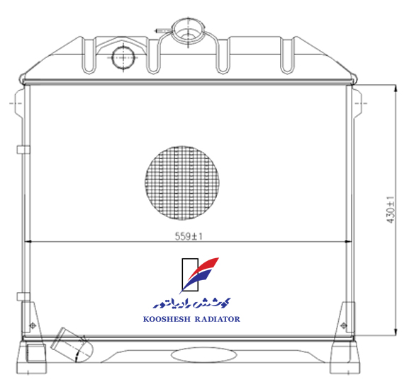 رادیاتور مینی بوس بنز 309 کوشش رادیاتور - Image 2