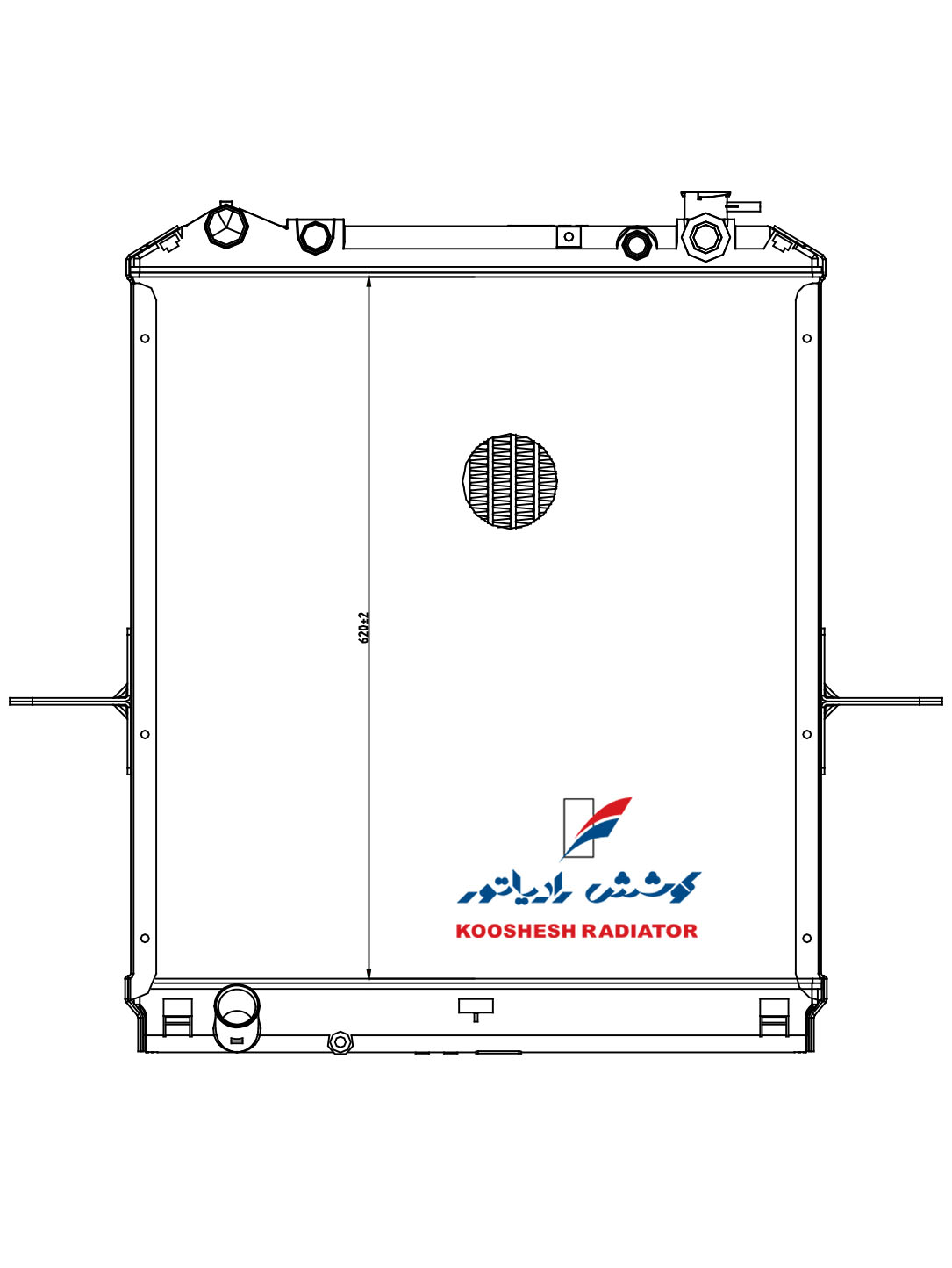 رادیاتور کامیونت ایسوزو 700P کوشش رادیاتور - Image 2