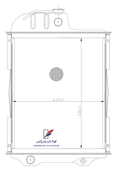 شبكه تراكتور MTZ پنج لول کوشش رادیاتور - Image 3