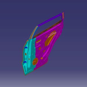 درب عقب راست X55 اصلی